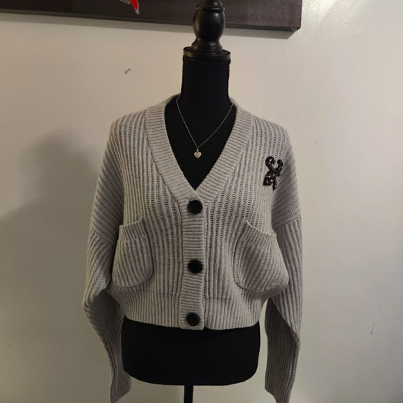 The Kooples Sweaters - The koopel oversized crop cardigan